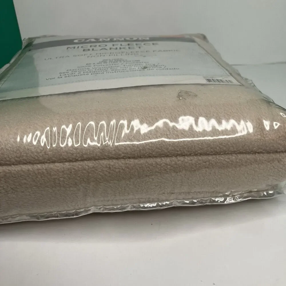 Vintage Cannon Micro Fleece Ultra Soft 66”x90” Twin Brand New Sears